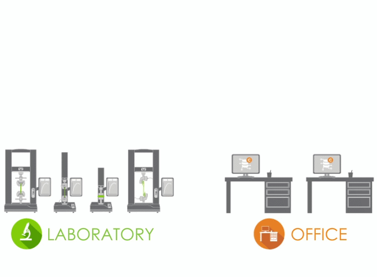 Instron Bluehill Central software for centralized test management